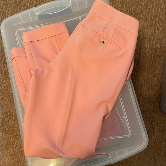 LOFT Soft Pink Cropped Pants - Picture 3 of 4